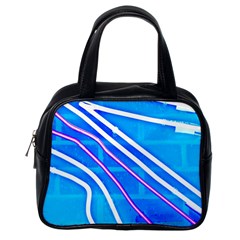 Pop Art Neon Wall Classic Handbag (one Side) by essentialimage365