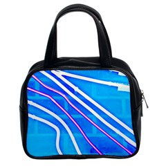 Pop Art Neon Wall Classic Handbag (two Sides) by essentialimage365