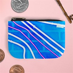 Pop Art Neon Wall Mini Coin Purse by essentialimage365