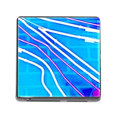 Pop Art Neon Wall Memory Card Reader (square 5 Slot) by essentialimage365