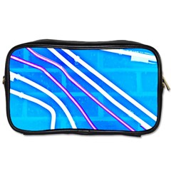 Pop Art Neon Wall Toiletries Bag (one Side) by essentialimage365