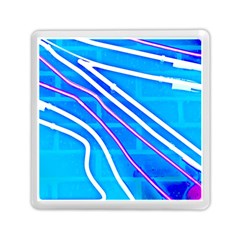 Pop Art Neon Wall Memory Card Reader (square) by essentialimage365