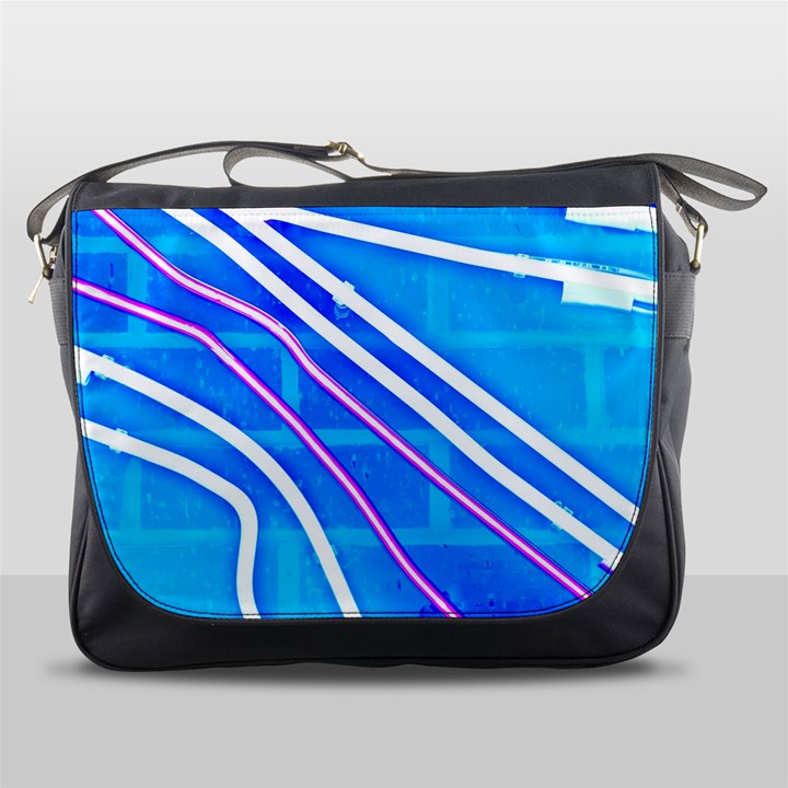 Pop Art Neon Wall Messenger Bag