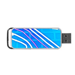 Pop Art Neon Wall Portable Usb Flash (one Side) by essentialimage365