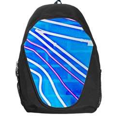 Pop Art Neon Wall Backpack Bag by essentialimage365