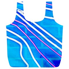 Pop Art Neon Wall Full Print Recycle Bag (xl)