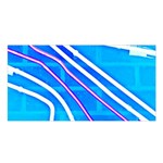 Pop Art Neon Wall Satin Shawl Front