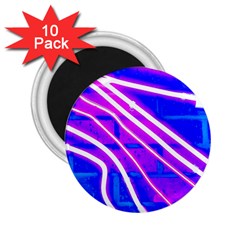 Pop Art Neon Wall 2 25  Magnets (10 Pack)  by essentialimage365