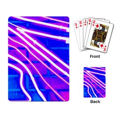 Pop Art Neon Wall Playing Cards Single Design (rectangle) by essentialimage365