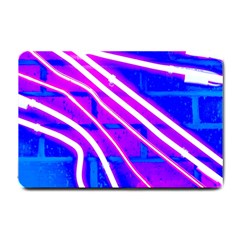 Pop Art Neon Wall Small Doormat  by essentialimage365