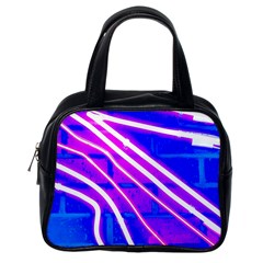 Pop Art Neon Wall Classic Handbag (one Side) by essentialimage365