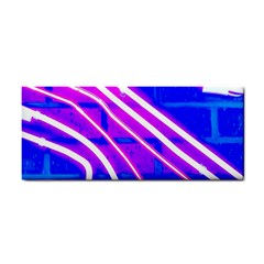 Pop Art Neon Wall Hand Towel by essentialimage365