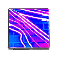 Pop Art Neon Wall Memory Card Reader (square 5 Slot) by essentialimage365