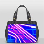 Pop Art Neon Wall Oversize Office Handbag Front