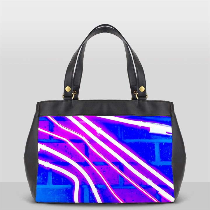 Pop Art Neon Wall Oversize Office Handbag