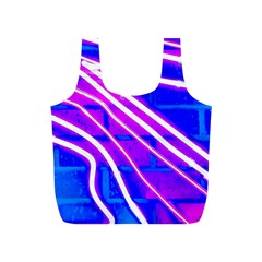 Pop Art Neon Wall Full Print Recycle Bag (s) by essentialimage365