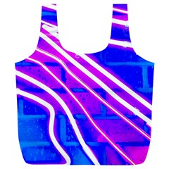 Pop Art Neon Wall Full Print Recycle Bag (xl) by essentialimage365