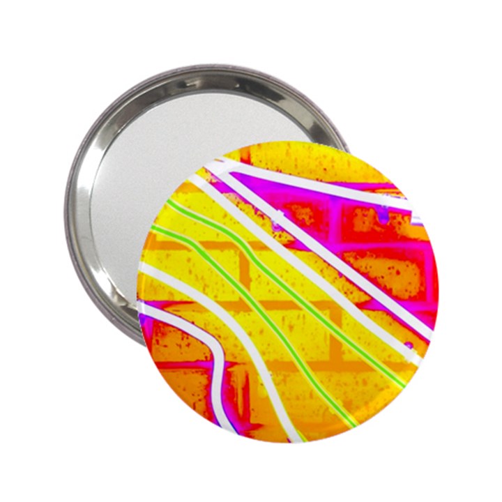 Pop Art Neon Wall 2.25  Handbag Mirrors