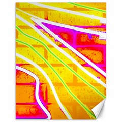 Pop Art Neon Wall Canvas 12  X 16  by essentialimage365