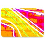 Pop Art Neon Wall Large Doormat  30 x20  Door Mat