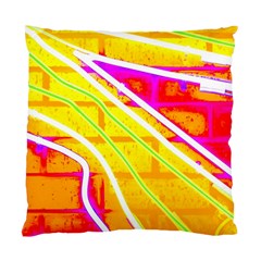 Pop Art Neon Wall Standard Cushion Case (one Side) by essentialimage365