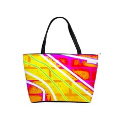 Pop Art Neon Wall Classic Shoulder Handbag by essentialimage365