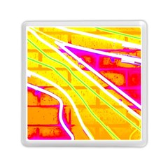 Pop Art Neon Wall Memory Card Reader (square) by essentialimage365