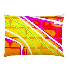 Pop Art Neon Wall Pillow Case (two Sides) by essentialimage365