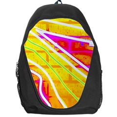 Pop Art Neon Wall Backpack Bag by essentialimage365