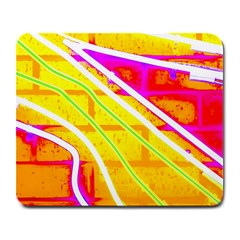 Pop Art Neon Wall Large Mousepads by essentialimage365