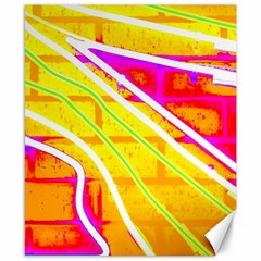 Pop Art Neon Wall Canvas 8  X 10  by essentialimage365