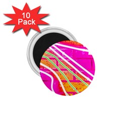 Pop Art Neon Wall 1 75  Magnets (10 Pack)  by essentialimage365