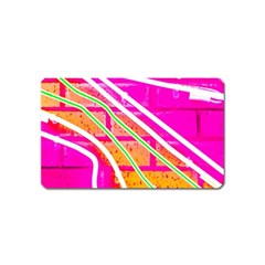 Pop Art Neon Wall Magnet (name Card) by essentialimage365