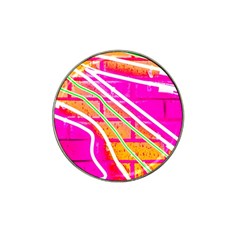 Pop Art Neon Wall Hat Clip Ball Marker by essentialimage365