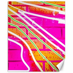 Pop Art Neon Wall Canvas 11  X 14  by essentialimage365