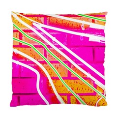 Pop Art Neon Wall Standard Cushion Case (one Side) by essentialimage365