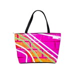 Pop Art Neon Wall Classic Shoulder Handbag Back