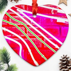 Pop Art Neon Wall Ornament (heart) by essentialimage365