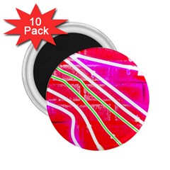 Pop Art Neon Wall 2 25  Magnets (10 Pack)  by essentialimage365