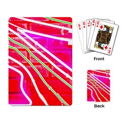 Pop Art Neon Wall Playing Cards Single Design (rectangle) by essentialimage365