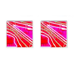 Pop Art Neon Wall Cufflinks (square) by essentialimage365