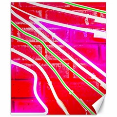 Pop Art Neon Wall Canvas 8  X 10  by essentialimage365