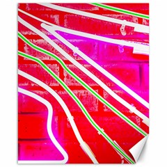 Pop Art Neon Wall Canvas 16  X 20  by essentialimage365