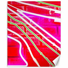 Pop Art Neon Wall Canvas 11  X 14  by essentialimage365