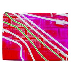 Pop Art Neon Wall Cosmetic Bag (xxl) by essentialimage365