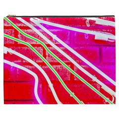 Pop Art Neon Wall Cosmetic Bag (xxxl) by essentialimage365