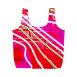 Pop Art Neon Wall Full Print Recycle Bag (M) Front