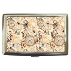 Clock Butterfly Pattern Cigarette Money Case