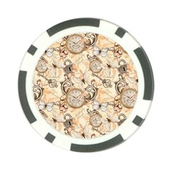 Clock Butterfly Pattern Poker Chip Card Guard (10 pack)