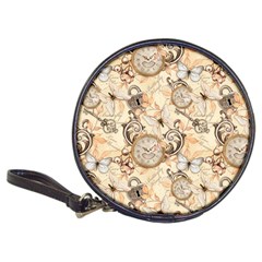 Clock Butterfly Pattern Classic 20-CD Wallets